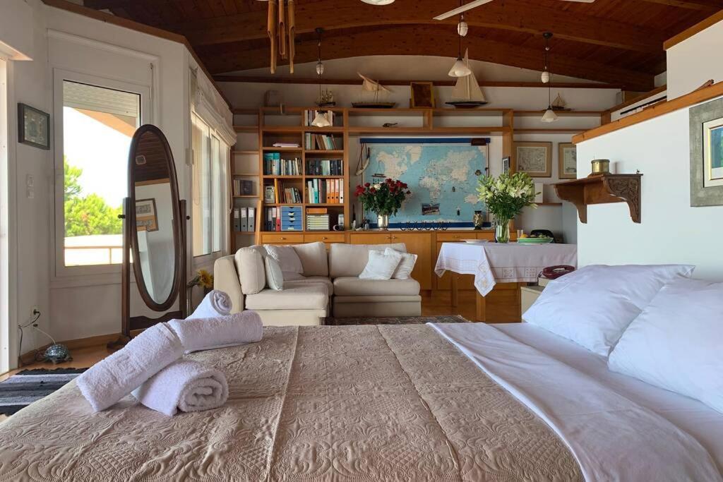 360º Suite With Endless Views To The Ionian Sea Mytikas  Exterior photo